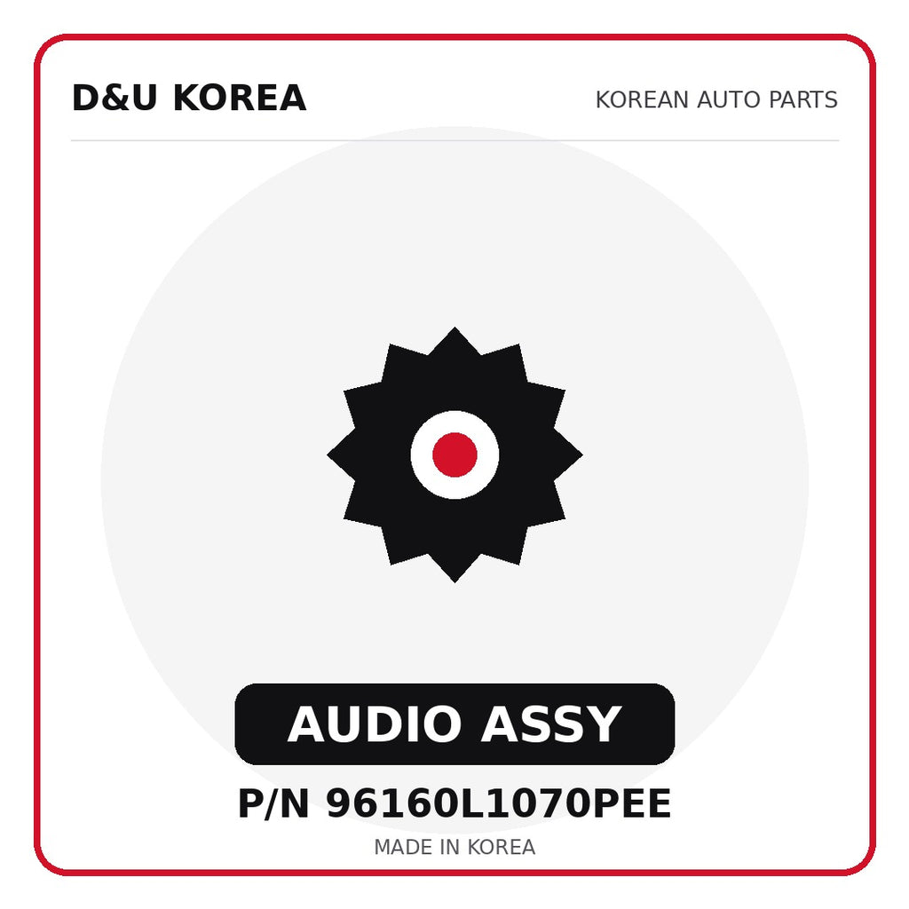 Genuine Mobis AUDIO ASSY 96160L1070PEE for Korean vehicles | D&U Korea