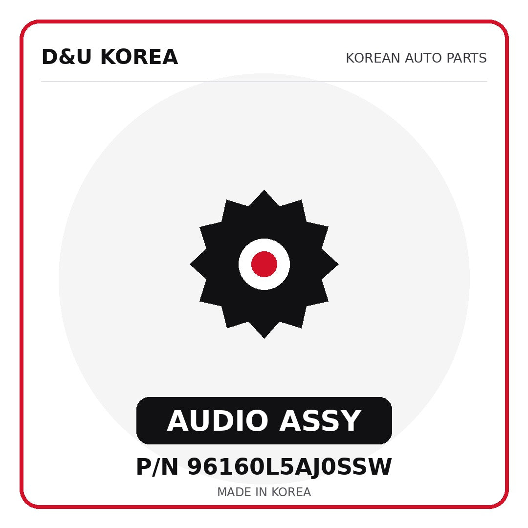 Genuine Mobis AUDIO ASSY 96160L5AJ0SSW for Korean vehicles | D&U Korea