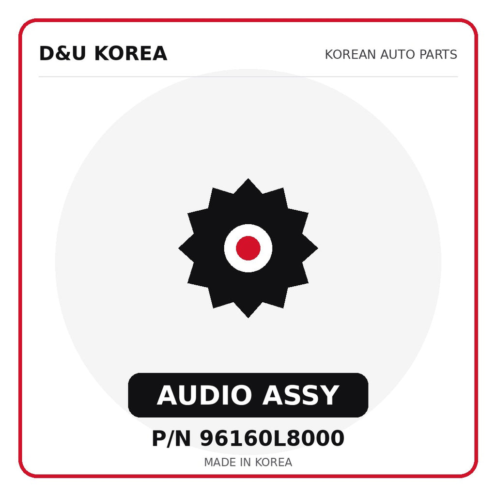 Genuine Mobis AUDIO ASSY 96160L8000 for Korean vehicles | D&U Korea