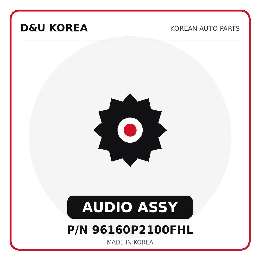 Genuine Mobis AUDIO ASSY 96160P2100FHL for Korean vehicles | D&U Korea