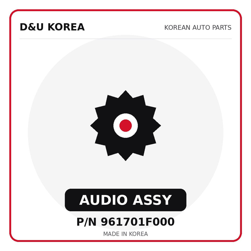 Genuine Mobis AUDIO ASSY 961701F000 for Korean vehicles | D&U Korea