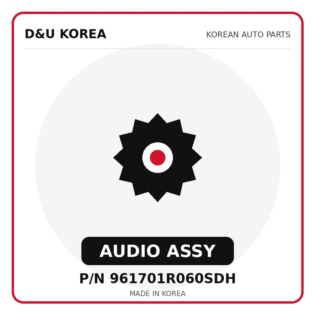 Genuine Mobis AUDIO ASSY 961701R060SDH for Korean vehicles | D&U Korea