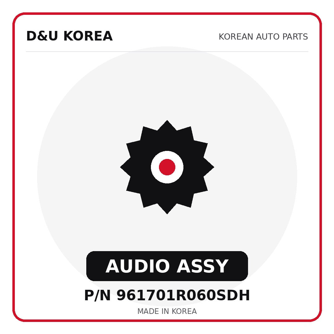 Genuine Mobis AUDIO ASSY 961701R060SDH for Korean vehicles | D&U Korea
