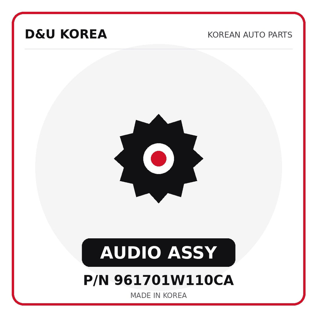 Genuine Mobis AUDIO ASSY 961701W110CA for Korean vehicles | D&U Korea