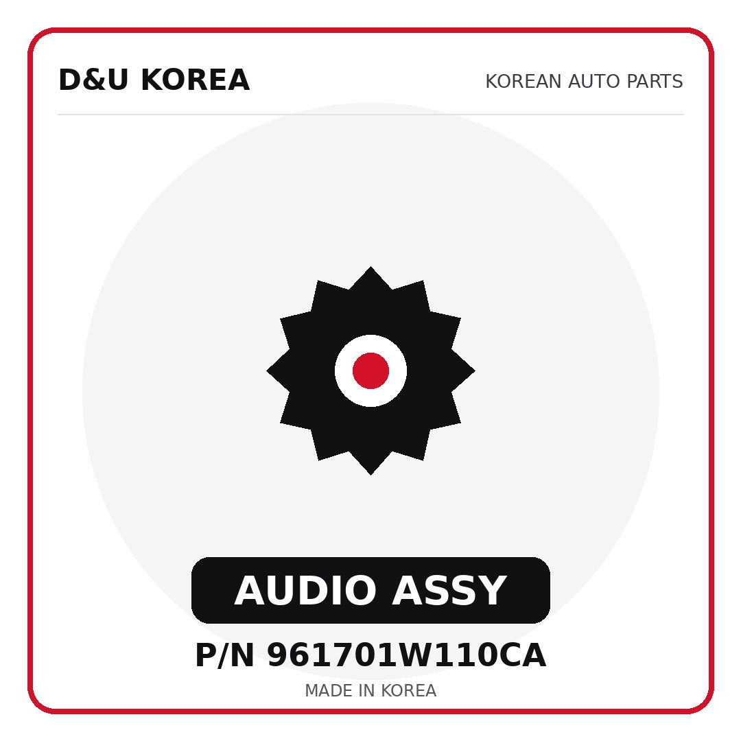Genuine Mobis AUDIO ASSY 961701W110CA for Korean vehicles | D&U Korea