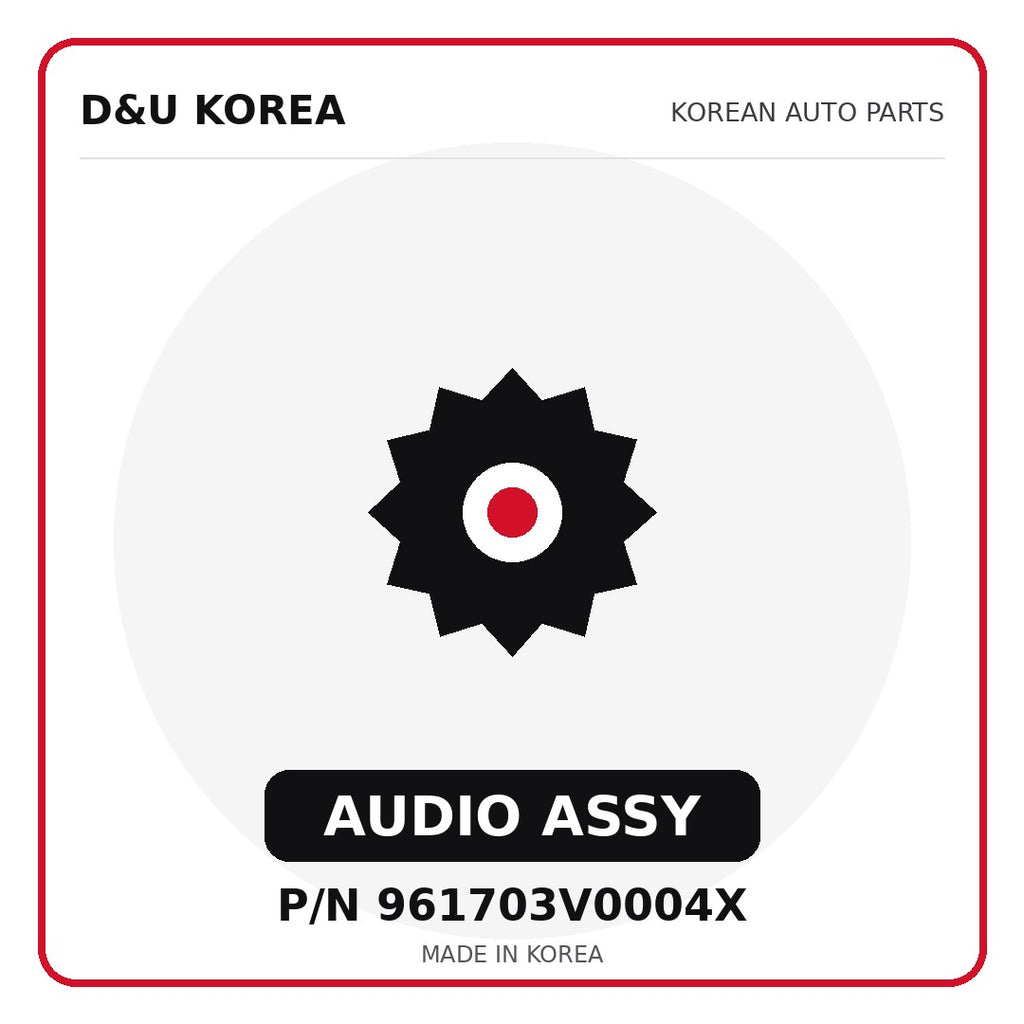 Genuine Mobis AUDIO ASSY 961703V0004X for Korean vehicles | D&U Korea