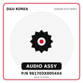 Genuine Mobis AUDIO ASSY 961703X0054X4 for Korean vehicles | D&U Korea