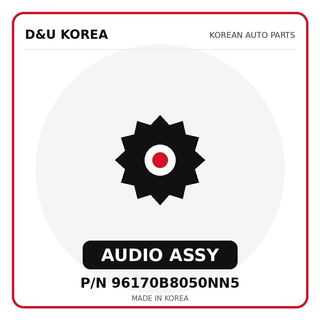 Genuine Mobis AUDIO ASSY 96170B8050NN5 for Korean vehicles | D&U Korea