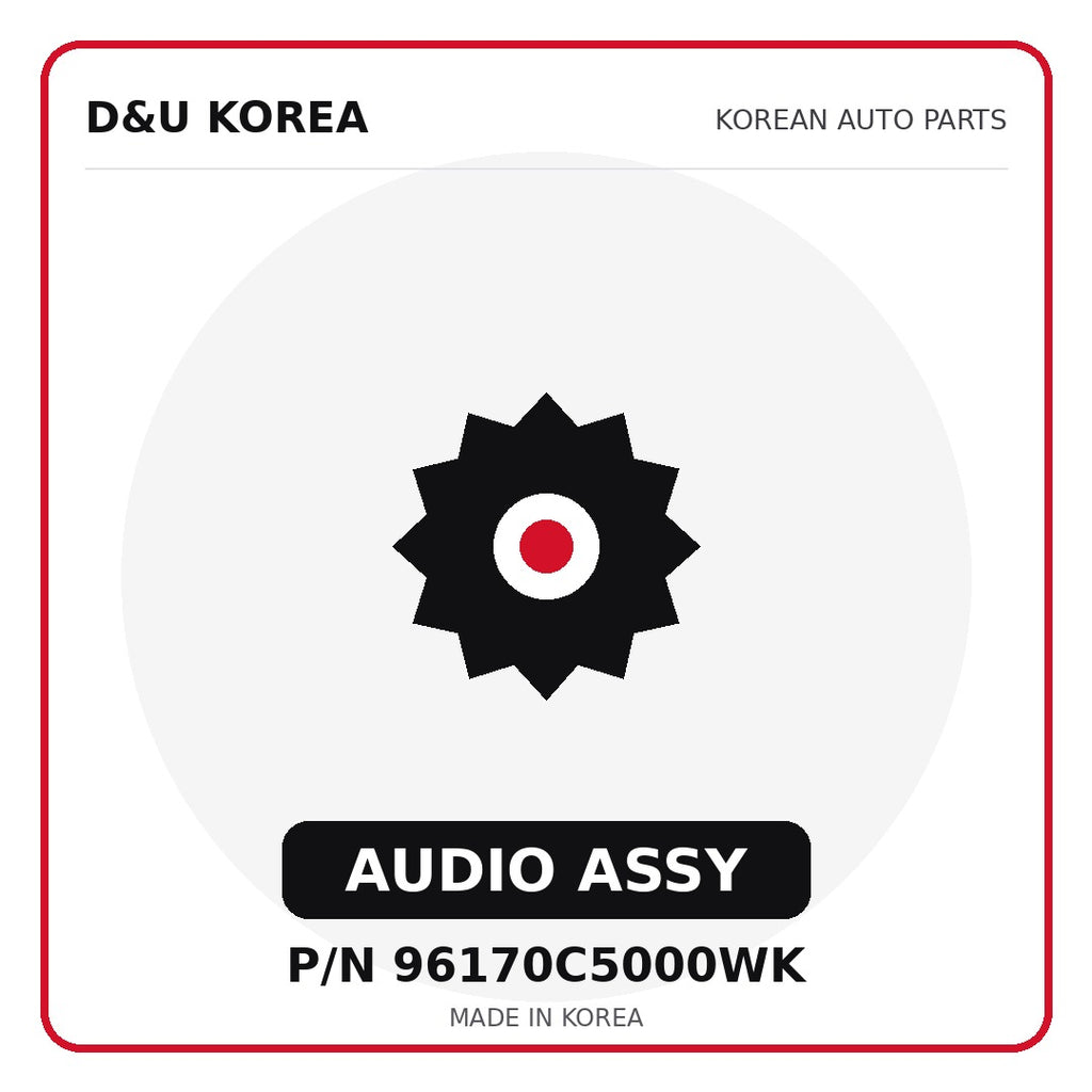 Genuine Mobis AUDIO ASSY 96170C5000WK for Korean vehicles | D&U Korea