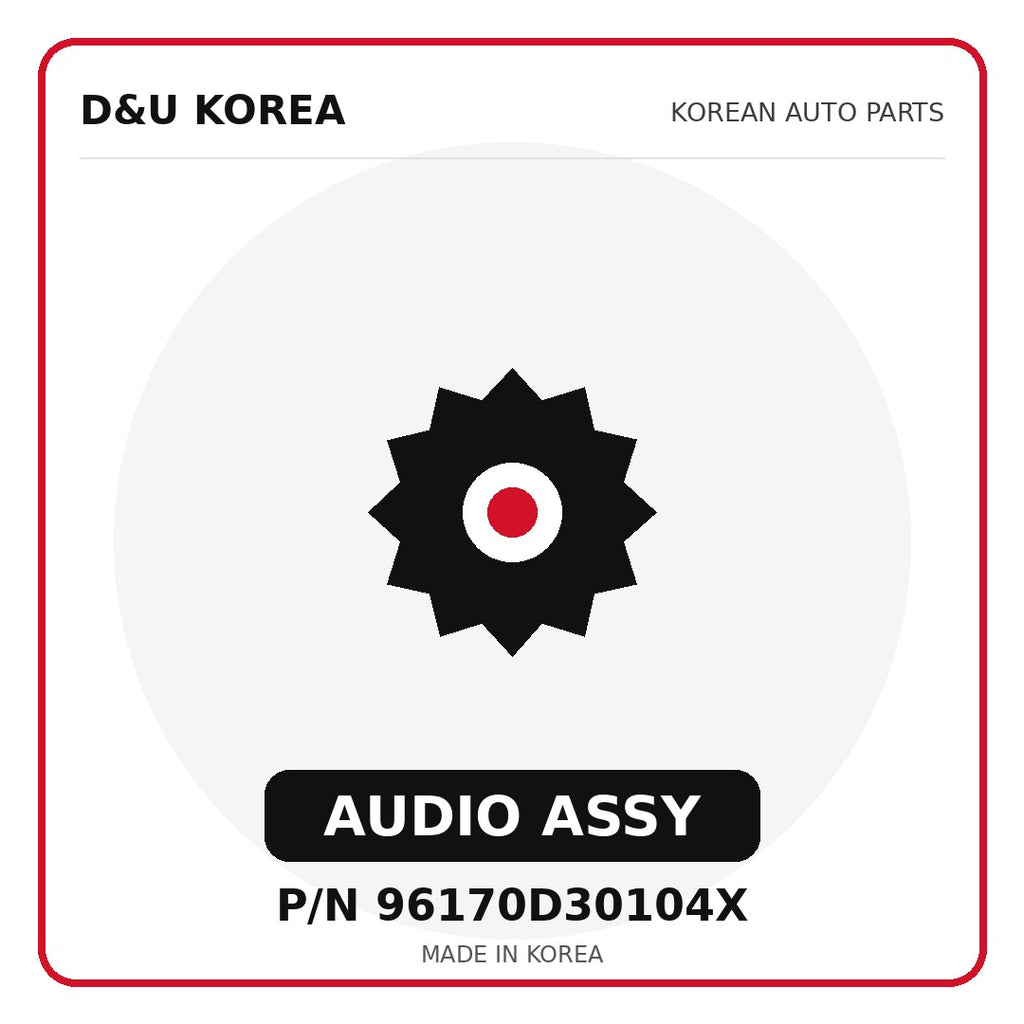 Genuine Mobis AUDIO ASSY 96170D30104X for Korean vehicles | D&U Korea