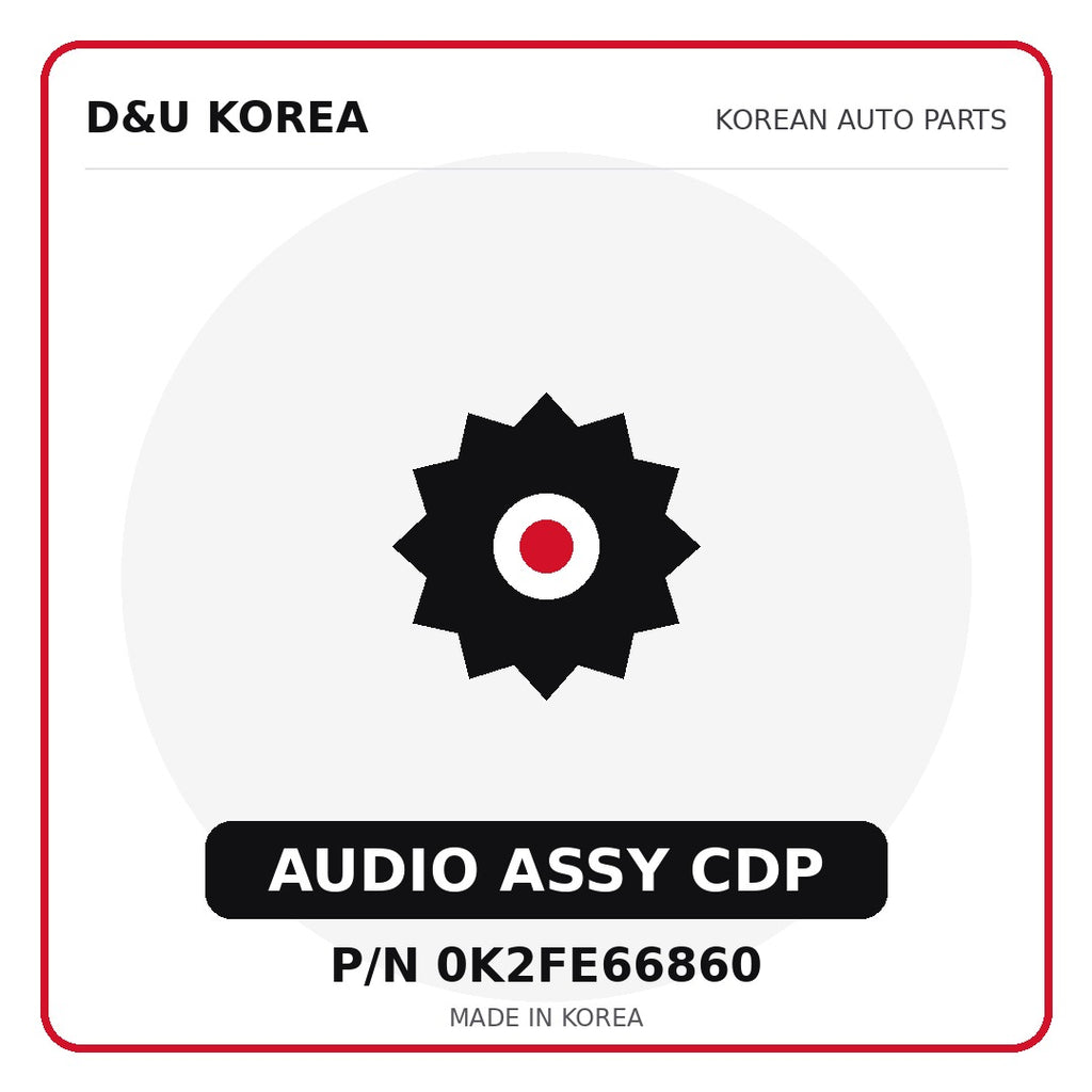 Genuine Mobis AUDIO ASSY CDP 0K2FE66860 for Korean vehicles | D&U Korea