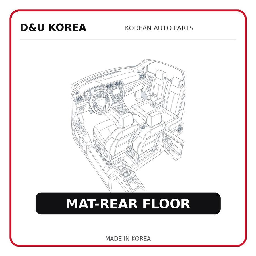 MAT-REAR FLOOR