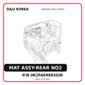 MAT ASSY-REAR NO2