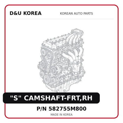 "S" CAMSHAFT-FRT,RH
