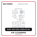 REINF ASSY-SIDE COMPLETE,RH