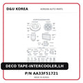 DECO TAPE-INTERCOOLER,LH