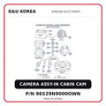 CAMERA ASSY-IN CABIN CAM