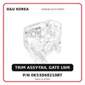 TRIM ASSY-TAIL GATE LWR