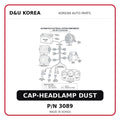 CAP-HEADLAMP DUST