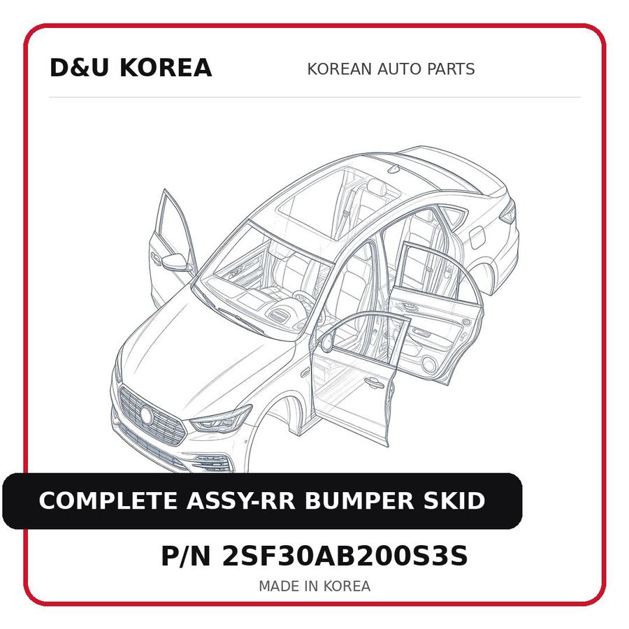 COMPLETE ASSY-RR BUMPER SKID