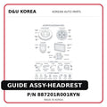 GUIDE ASSY-HEADREST
