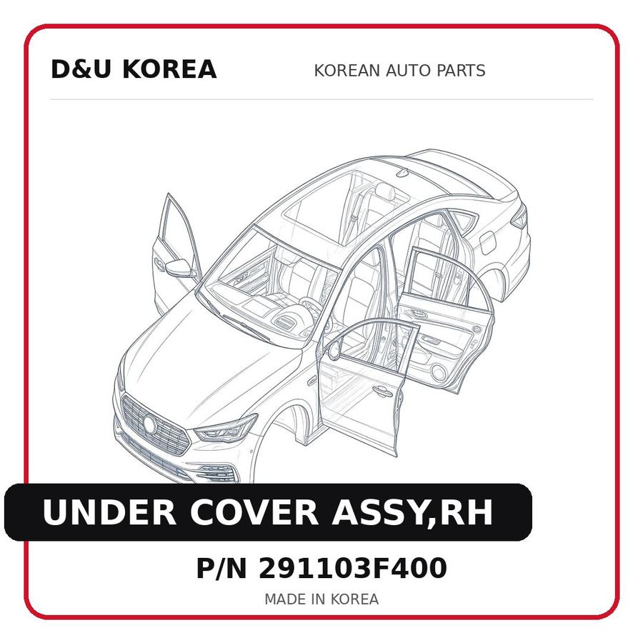 UNDER COVER ASSY,RH