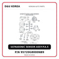 ULTRASONIC SENSOR ASSY-P.A.S