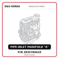 PIPE-INLET MANIFOLD "A"