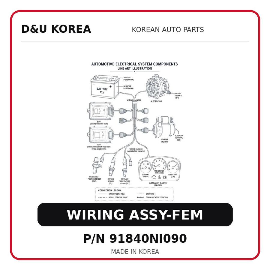 WIRING ASSY-FEM