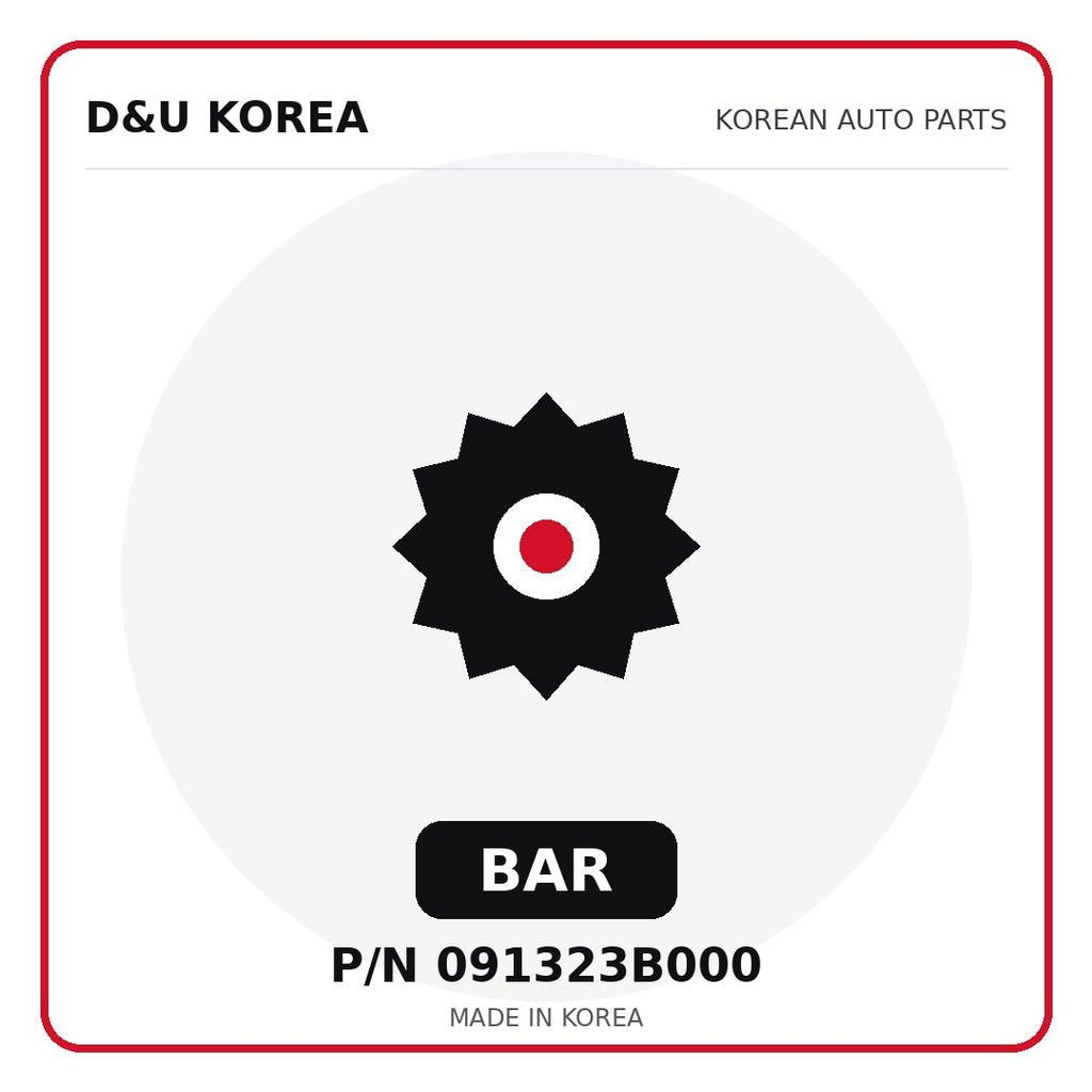 Genuine Mobis BAR 091323B000 for Korean vehicles | D&U Korea