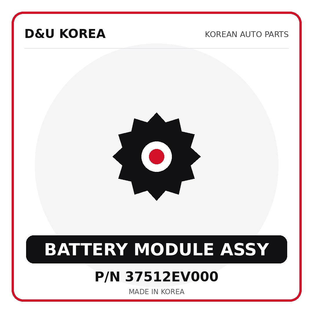 Genuine Mobis BATTERY MODULE ASSY 37512EV000 - Korean auto parts from D&U Korea