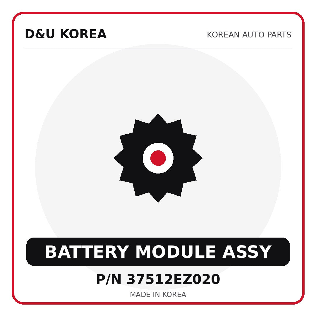 Genuine Mobis BATTERY MODULE ASSY 37512EZ020 - Korean auto parts from D&U Korea
