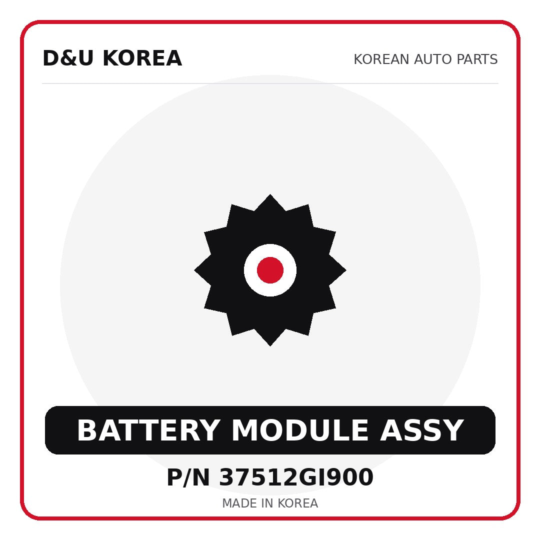 Genuine Mobis BATTERY MODULE ASSY 37512GI900 - Korean auto parts from D&U Korea