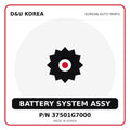 Genuine Mobis BATTERY SYSTEM ASSY 37501G7000 for Korean vehicles | D&U Korea