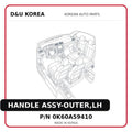 HANDLE ASSY-OUTER,LH