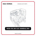 ROD-FR DR O/S HANDLE.RH