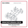BRACKET-DRAIN COCK