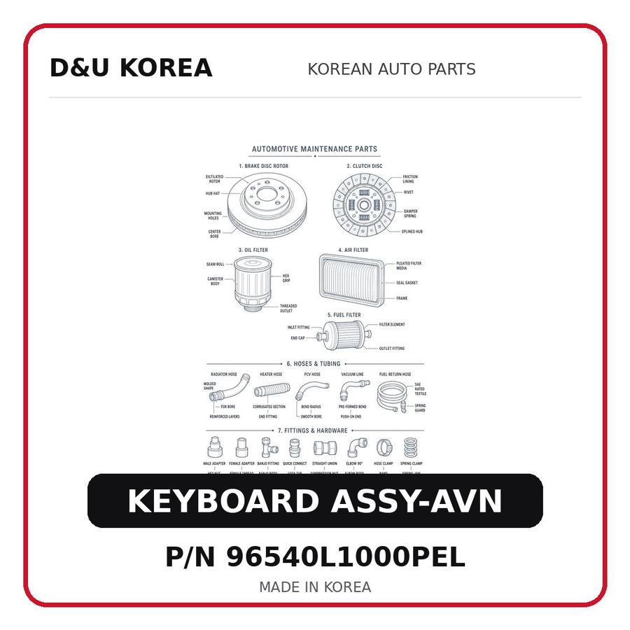 KEYBOARD ASSY-AVN