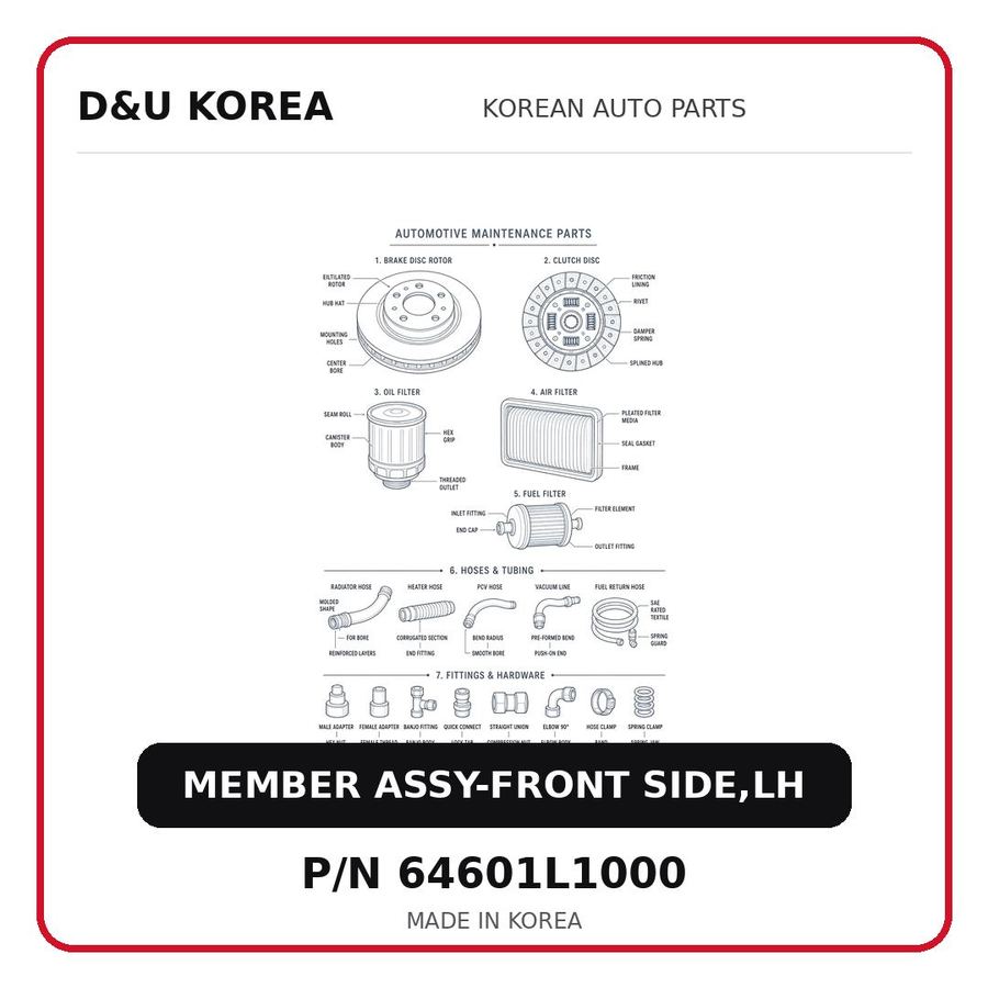MEMBER ASSY-FRONT SIDE,LH