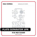 PLATE-SEPARATOR UPR