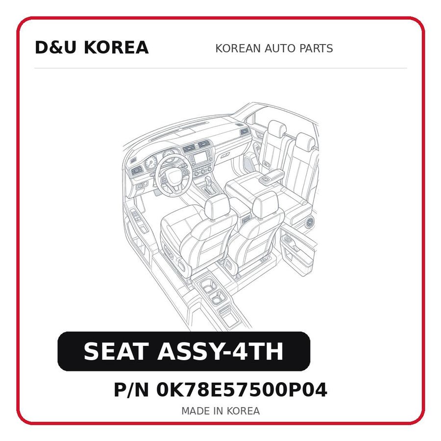 SEAT ASSY-4TH