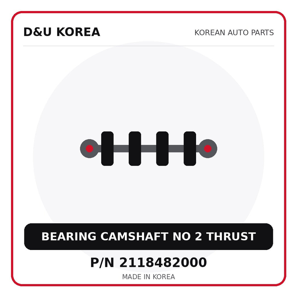 Genuine Mobis BEARING CAMSHAFT NO 2 THRUST 2118482000 - Korean auto parts from D&U Korea