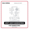 UNIT ASSY-HANDSFREE