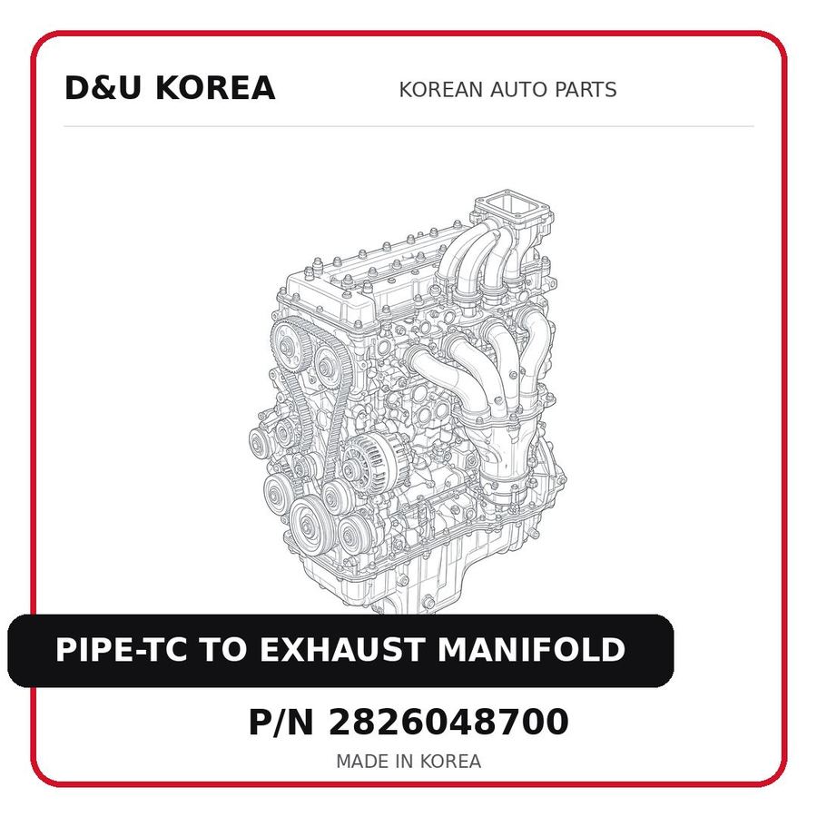 PIPE-TC TO EXHAUST MANIFOLD