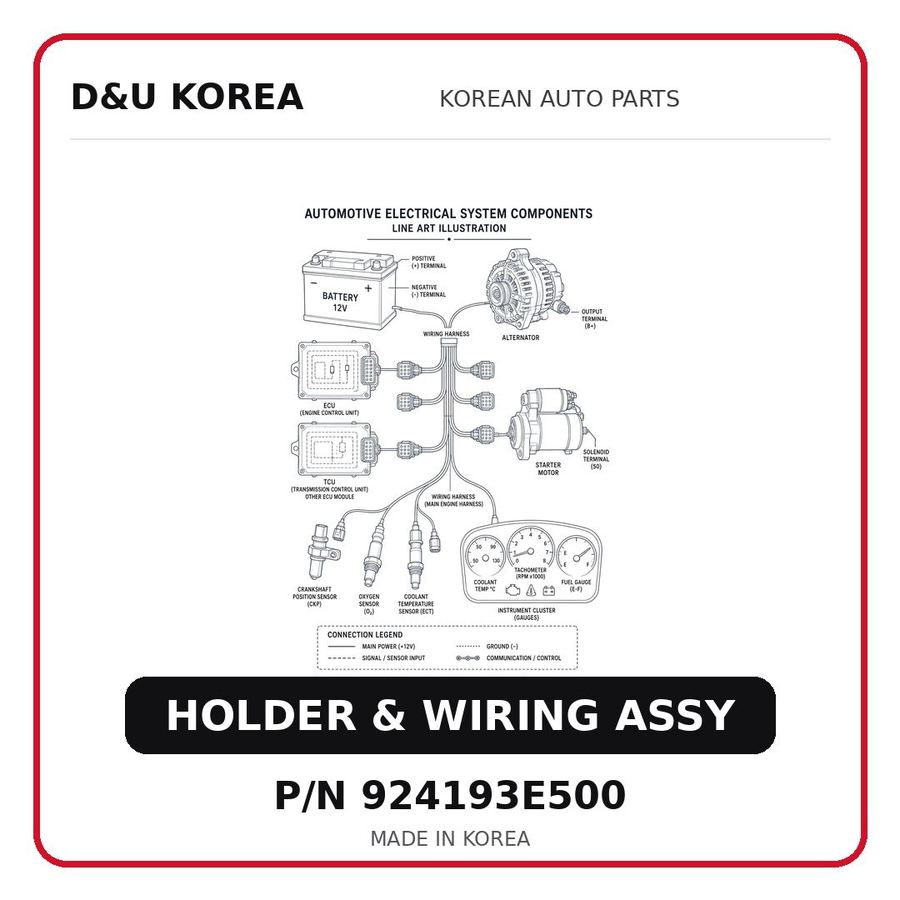 HOLDER & WIRING ASSY