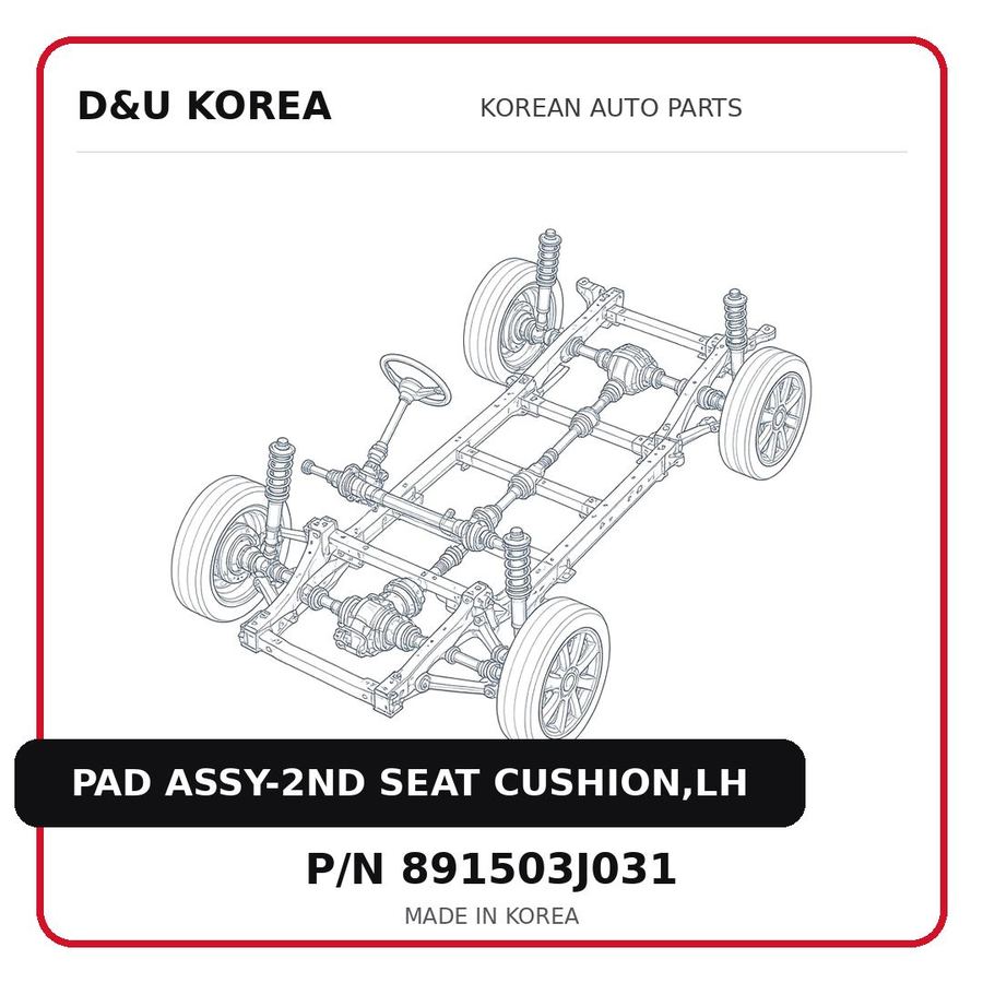 PAD ASSY-2ND SEAT CUSHION,LH