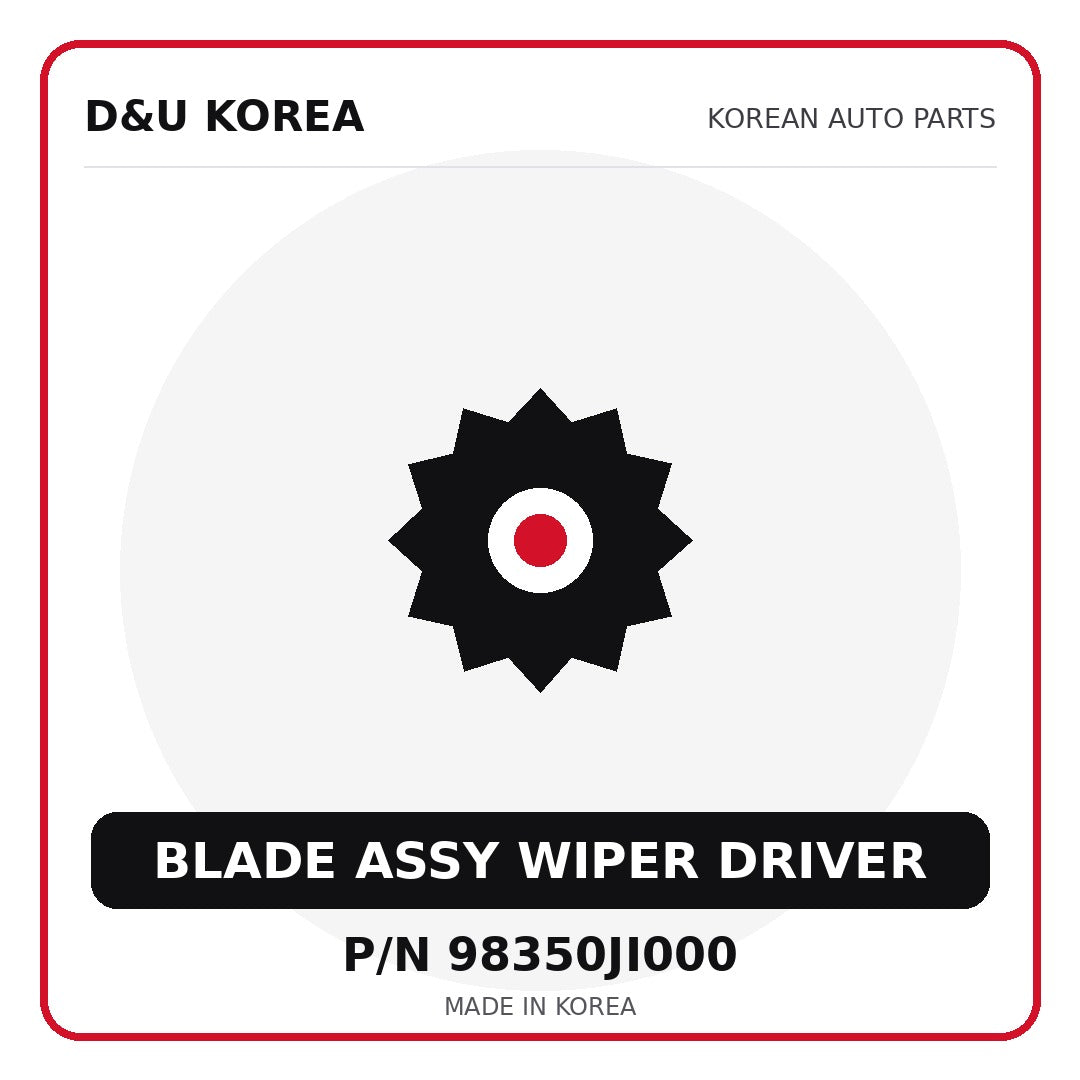 Genuine Mobis BLADE ASSY WIPER DRIVER 98350JI000 for Korean vehicles | D&U Korea