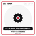 Genuine Mobis BLADE ASSY WIPER PASSENGER 983604E400 for Korean vehicles | D&U Korea