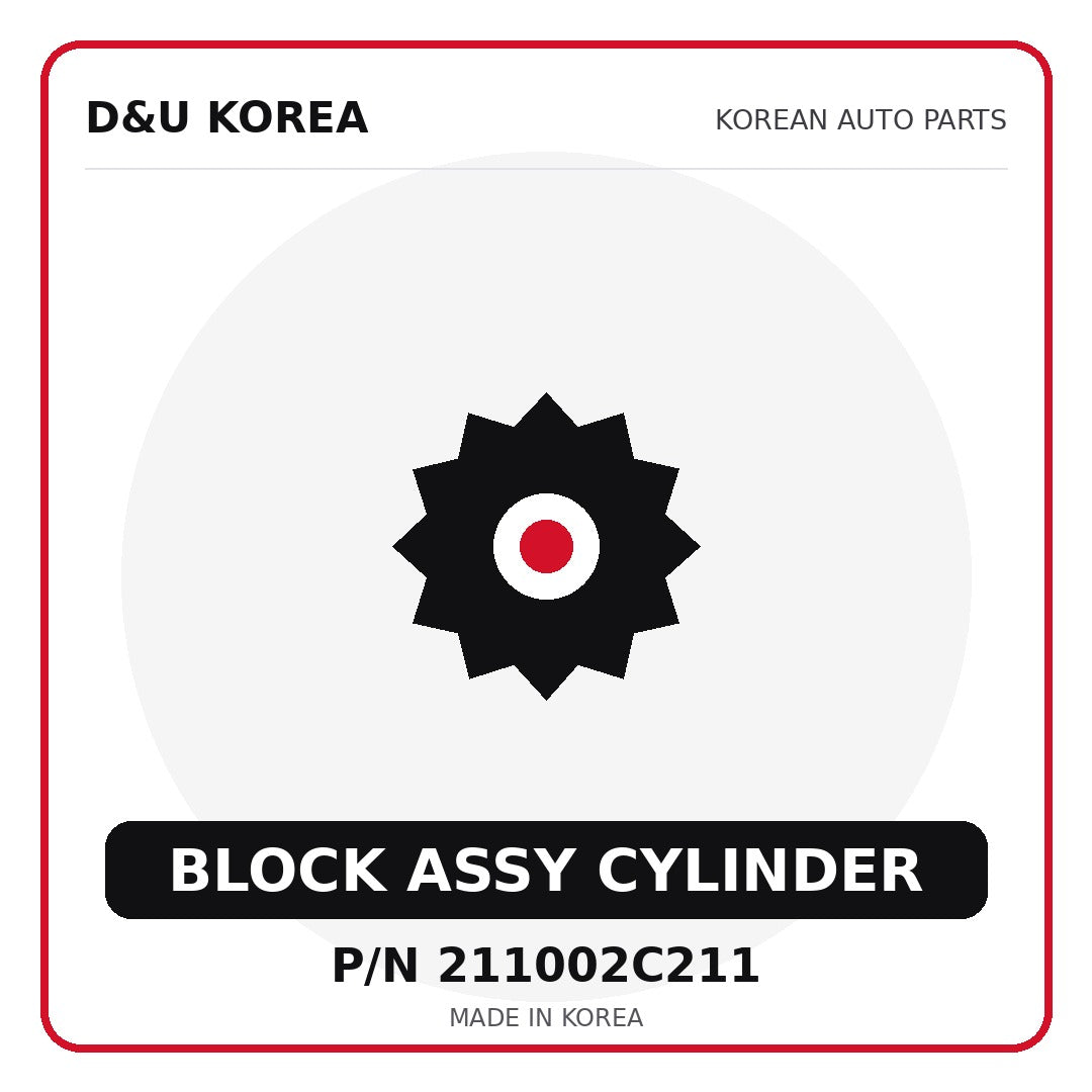 Genuine Mobis BLOCK ASSY CYLINDER 211002C211 - Korean auto parts from D&U Korea