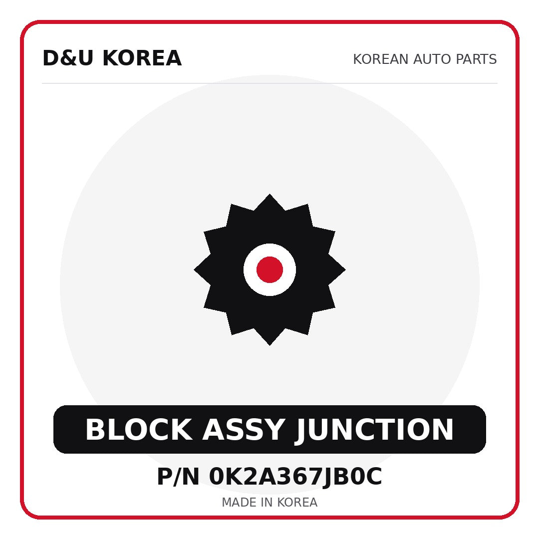 Genuine Mobis BLOCK ASSY JUNCTION 0K2A367JB0C - Korean auto parts from D&U Korea
